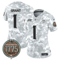 Women's Minnesota Vikings 2024 Salute to Service Establishment Year Patch Vapor Limited Jersey - All Stitched - Navy, Bud Grant