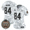 Women's Minnesota Vikings 2024 Salute to Service Establishment Year Patch Vapor Limited Jersey - All Stitched - Army, Randy Moss