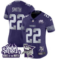 Women's Minnesota Vikings 2024 Winter Warrior Skol Patch Vapor Limited Jersey V2 - All Stitched - Purple, Harrison Smith